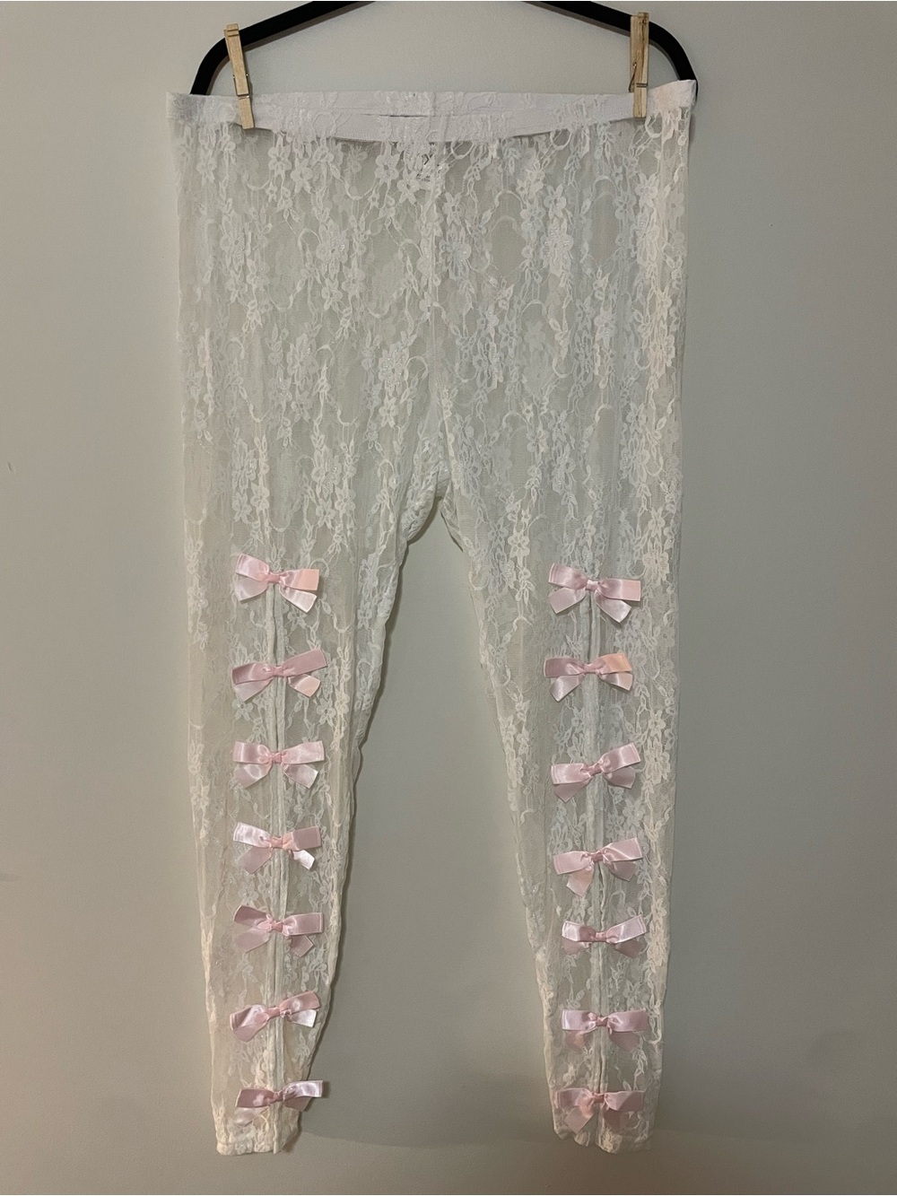 Forest Ink White & Pink Princess Leggings 3x